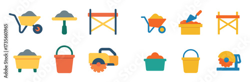 Masonry Tools Icons