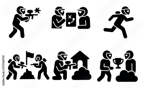 Paintball Icons Grid