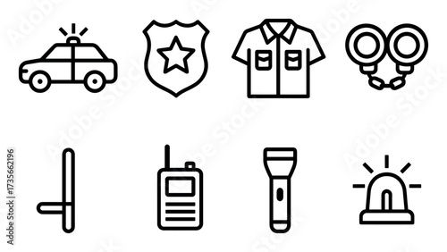 Minimal Police Icons