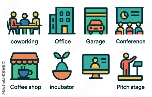Startup Icons Grid