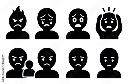 Negative Emotions Icons