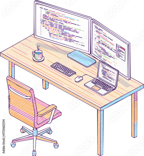 Programmer Coding Desk