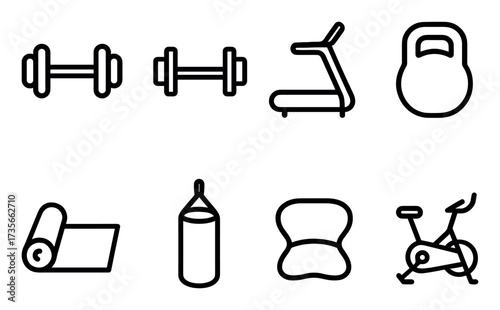 Minimalist Gym Icons