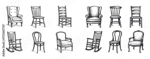Vintage Chair Icons