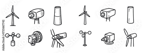 Wind Energy Icons