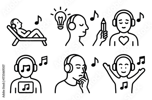 Minimalist Music Icons