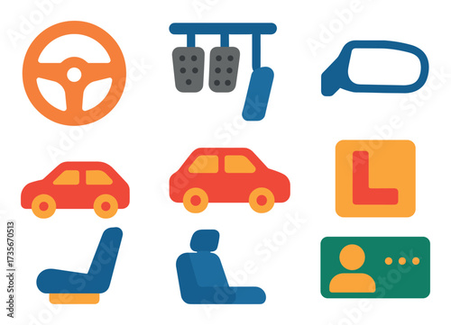 Learner Car Icons