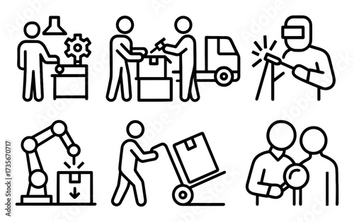 Industrial Line Icons