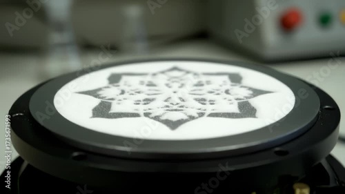 Cymatics Experiment: Vibrating Particles Form Mesmerizing Geometric Pattern
