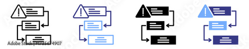 prioritization icon set multiple style