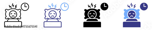 insomnia icon set multiple style