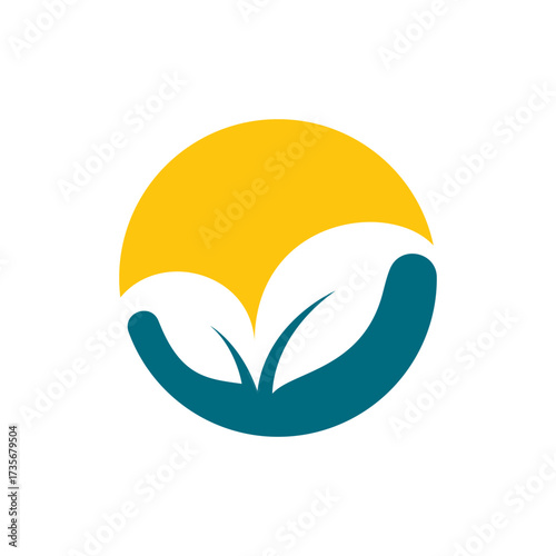 fresh leaf logo design for natural life