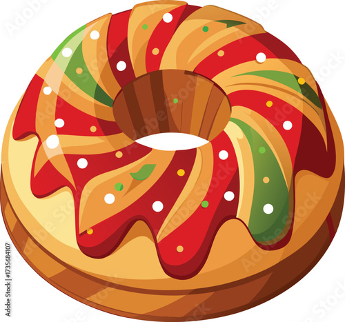 Christmas Fruitcake Traditions rich bundt cake with candied peel decoration