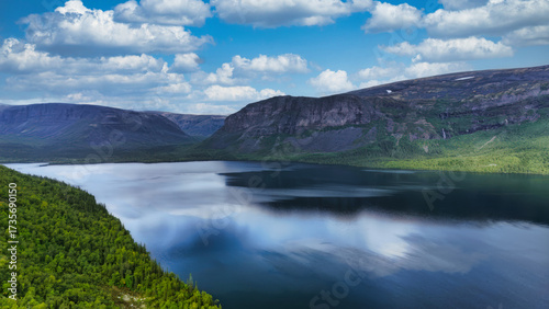A beautiful lake surrounded by mountains
