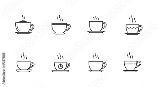 Vector art of coffee cup isolated