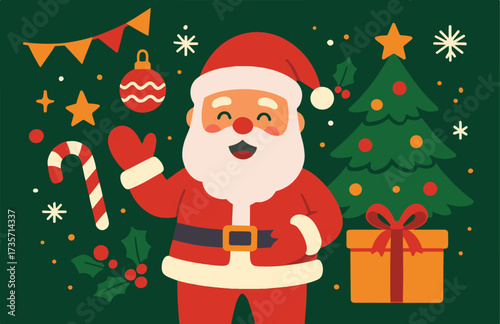 Merry Christmas Celebration with Santa Claus