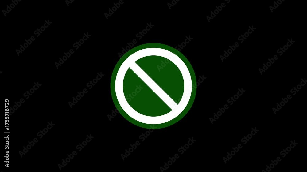 No Sign icon. warning or no entry forbidden circle and line symbol ...