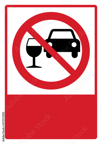  prohibition_safety signs_version 2_do not drink and drive_your custom message here_portrait_size a4/a3/a2/a1	 
