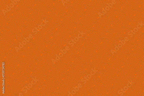 Orange Hexagonal Geometric Pattern Background Keywords: pattern, geometric, background, texture