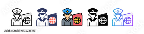 Immigration Policy multiple icon
