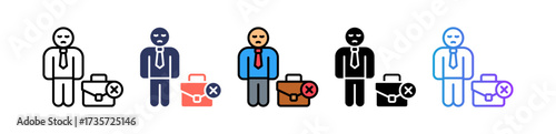 Unemployment Insurance multiple icon