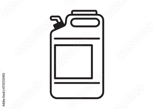 Canister line art vector