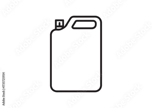 Canister line art vector