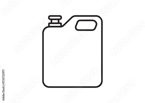 Canister line art vector