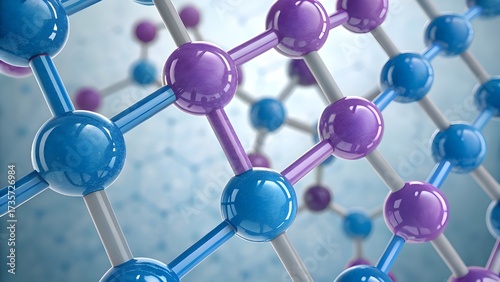 Intricate molecular structure showcasing scientific innovation and interconnectedness perfect for biotech research or pharmaceutical development projects