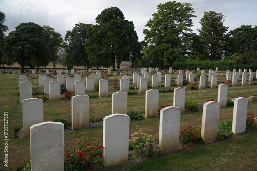 Hanover English War Cemetery. 2. world war and military cemetery Hannover Ahlem, Lower Saxony, Germany.