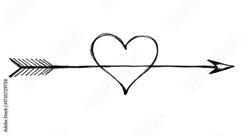 Heart And Arrow Graphic Design