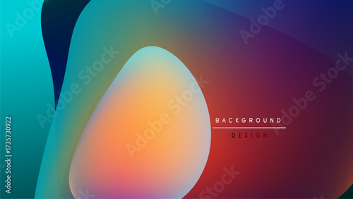 Abstract fluid shapes blend vibrant colors. Gradient transitions create dynamic visual effect. Modern design element for backgrounds.