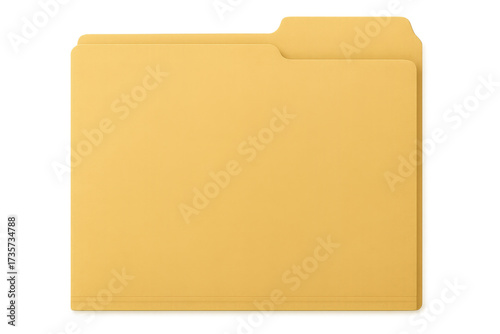 Manila file folder organizing business documents on transparent background