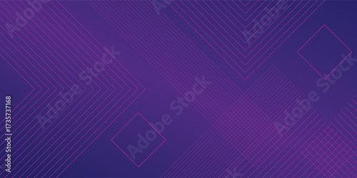 Abstract background with glowing wave. Shiny moving lines design element. Modern pink blue gradient flowing wave lines. Futuristic technology concept.