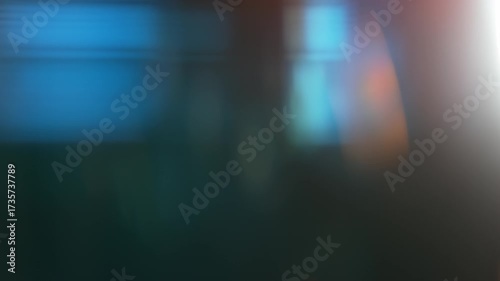 Real Shooted Cinematic Lens Flare Overlay on Black Background at 1000fps Slow Motion.