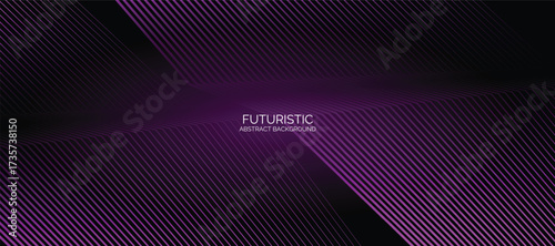 Abstract background with glowing wave. Shiny moving lines design element. Modern pink blue gradient flowing wave lines. Futuristic technology concept.