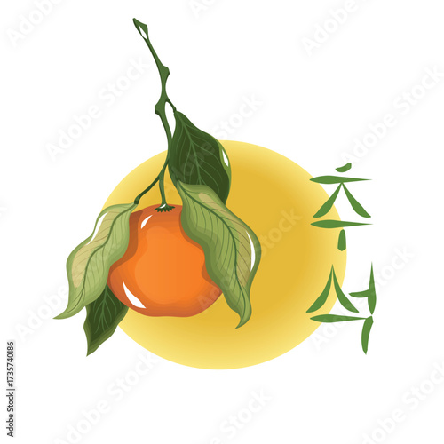Illustration of a happy Chuseok