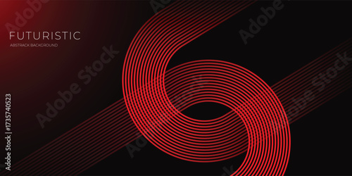 Abstract background with glowing line. Shiny moving lines wave design element. Modern pink blue gradient flowing wave lines. Futuristic technology concept.