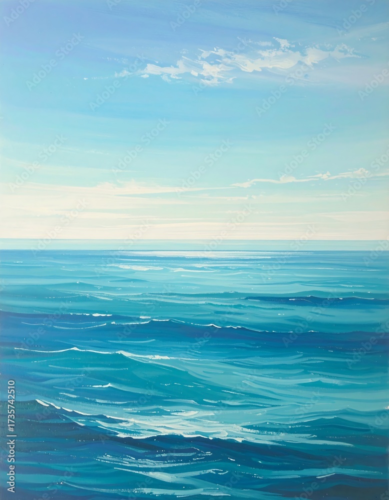 Fototapeta premium Calm ocean and sky