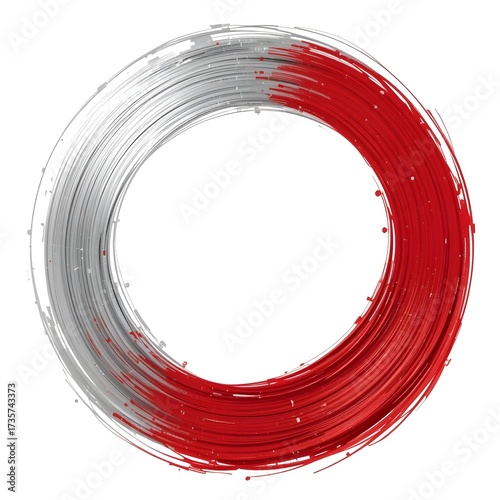 circle of colorful paint
