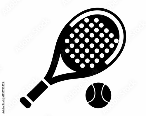 tennis racket and ball