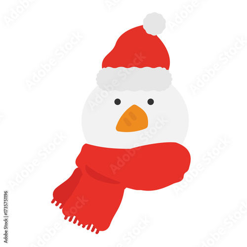 雪だるま　イラスト