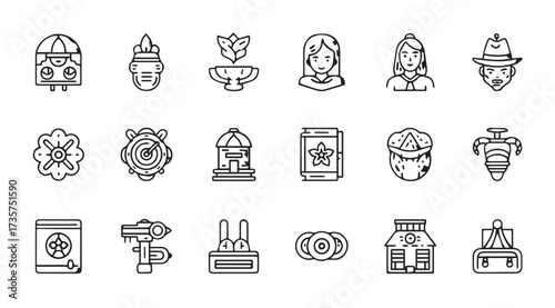 Vector art of travel icon collection