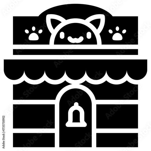 Pet Shop icon for shopping store, business, website, application, printing, document, poster design, etc
