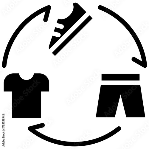 second hand icon for shopping store, business, website, application, printing, document, poster design, etc