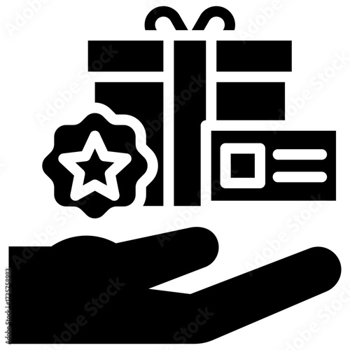 loyalty program icon for shopping store, business, website, application, printing, document, poster design, etc