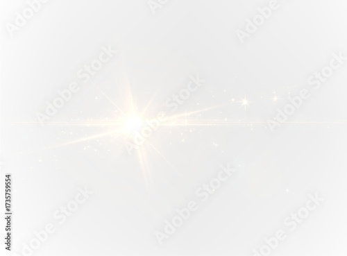Abstract light rays PNG and lens flare explosion background