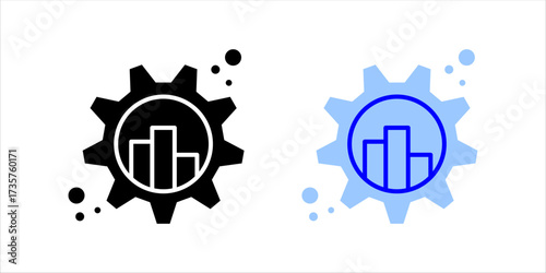 Management Consulting icon set. Strategy Analysis, Business Transformation, Process Improvement, Data Analysis, Market Research, Financial Advisory, Organizational Design, and Change Management icon	
