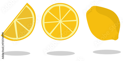 lemon and orange icon symbol 