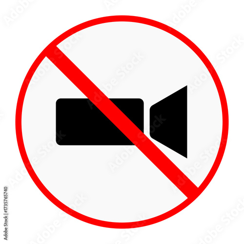 Free Download no video recording icon sign - GFXLoad